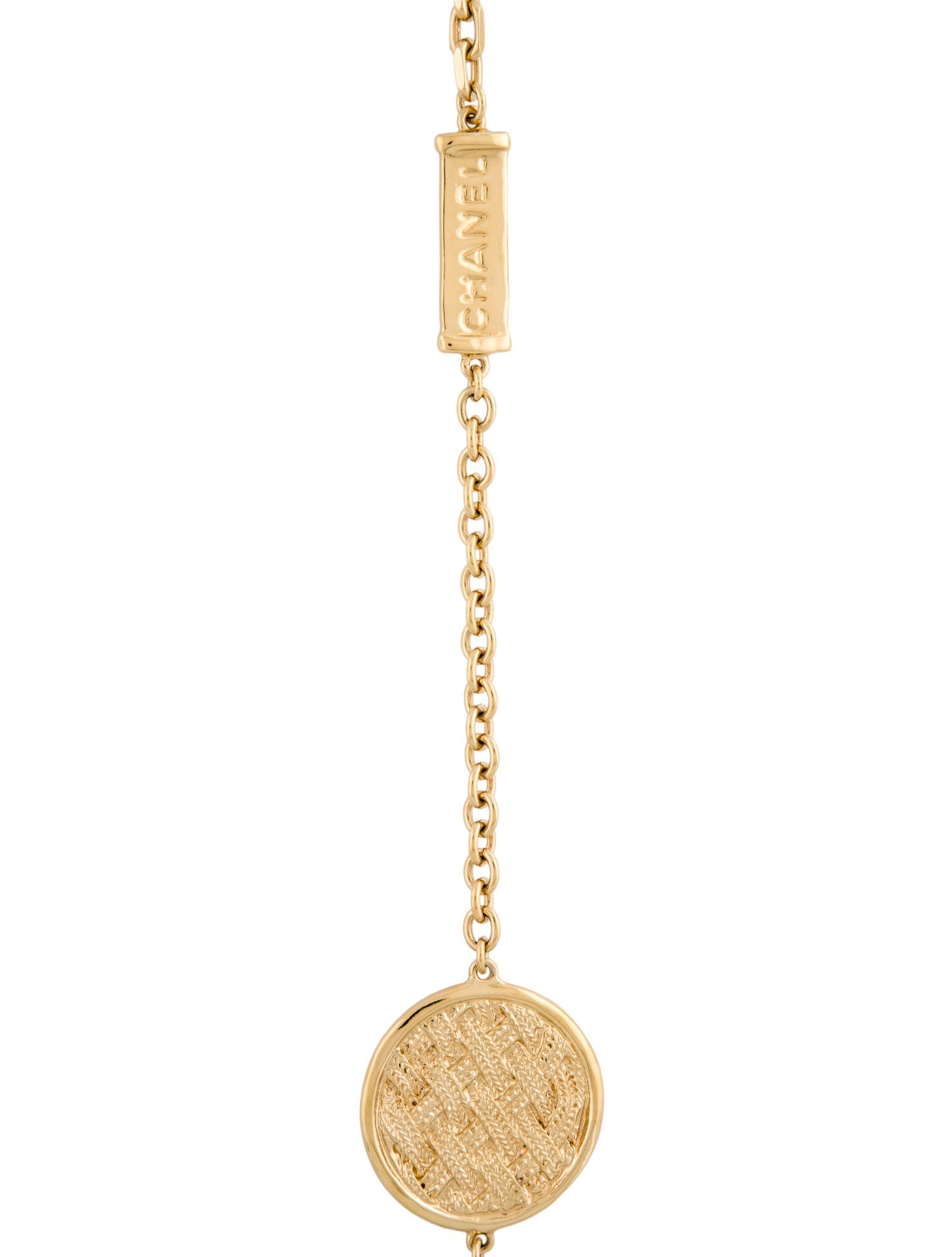Chanel 2024 CC Medallion Station Necklace