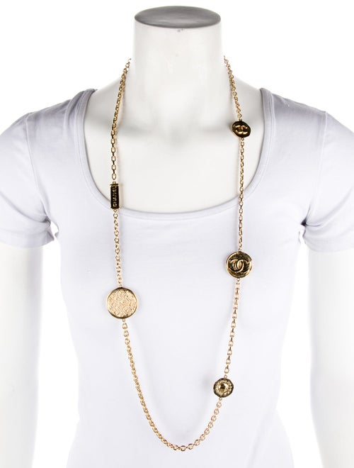 Chanel 2024 CC Medallion Station Necklace