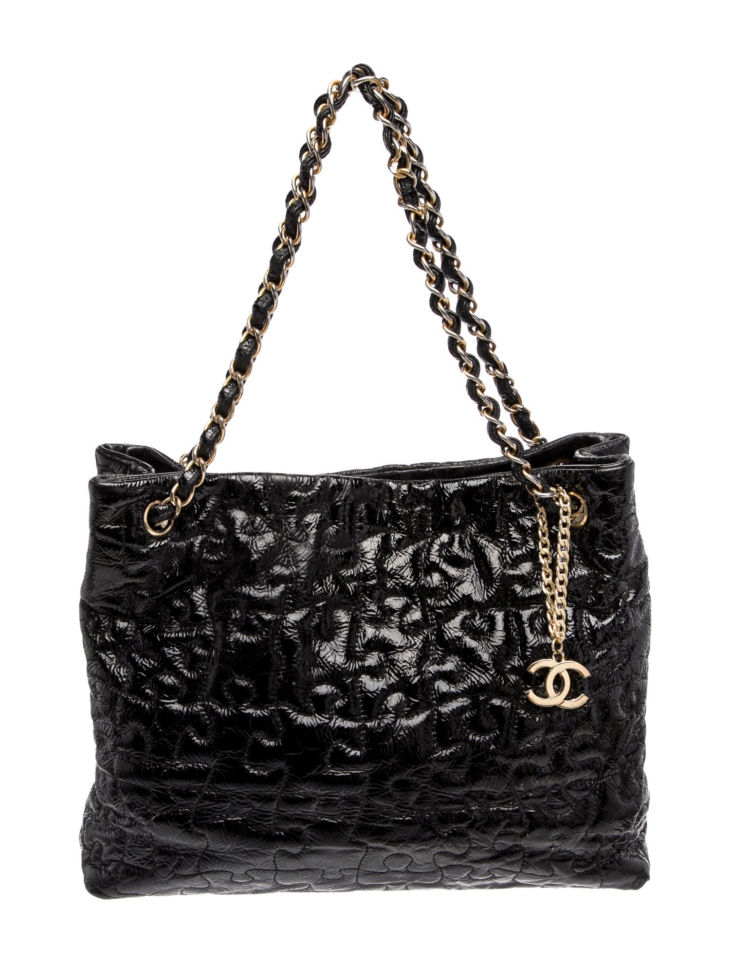 Chanel Patent Puzzle Tote