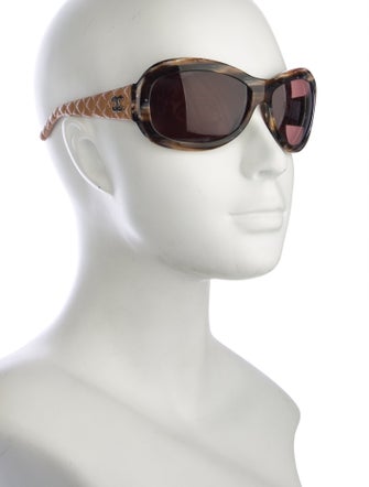 Chanel Interlocking CC Logo Shield Sunglasses