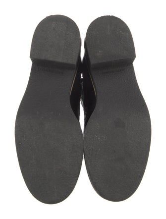 Chanel Interlocking CC Logo Leather Lace-Up Boots