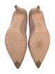 Chanel Interlocking CC Logo Suede Pumps
