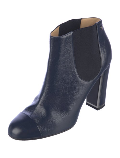 Chanel 2016 Interlocking CC Logo Chelsea Boots