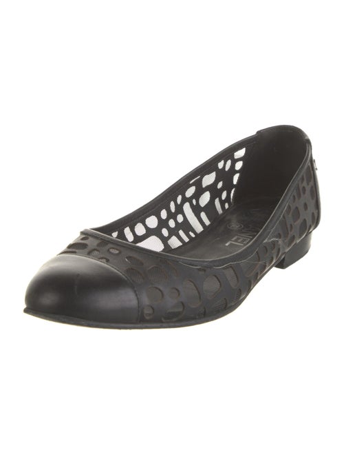 Chanel Interlocking CC Logo Calfskin Flats