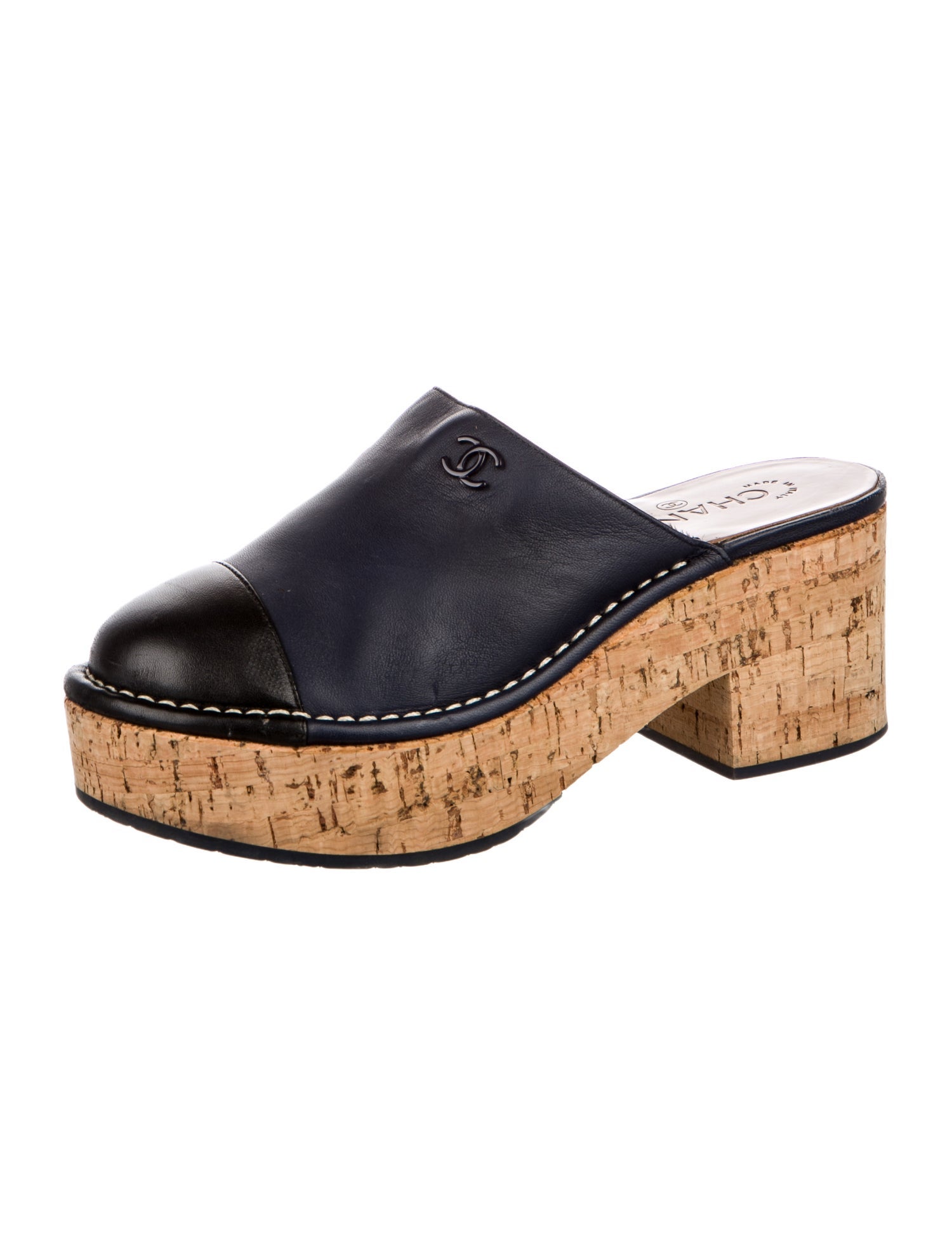 Chanel 2016 Interlocking CC Logo Mules