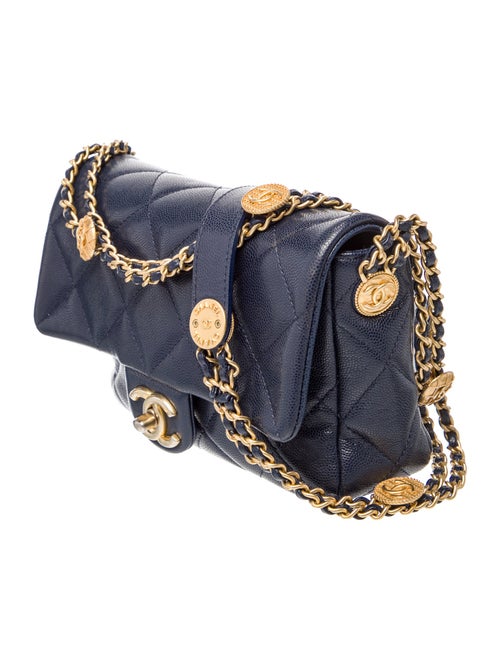 Chanel Caviar Mini Twist Your Buttons Flap Bag