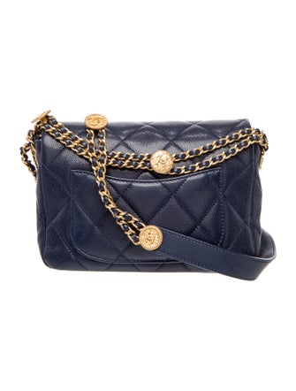 Chanel Caviar Mini Twist Your Buttons Flap Bag