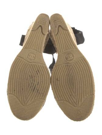 Chanel Camellia Accent Canvas D'Orsay Pumps