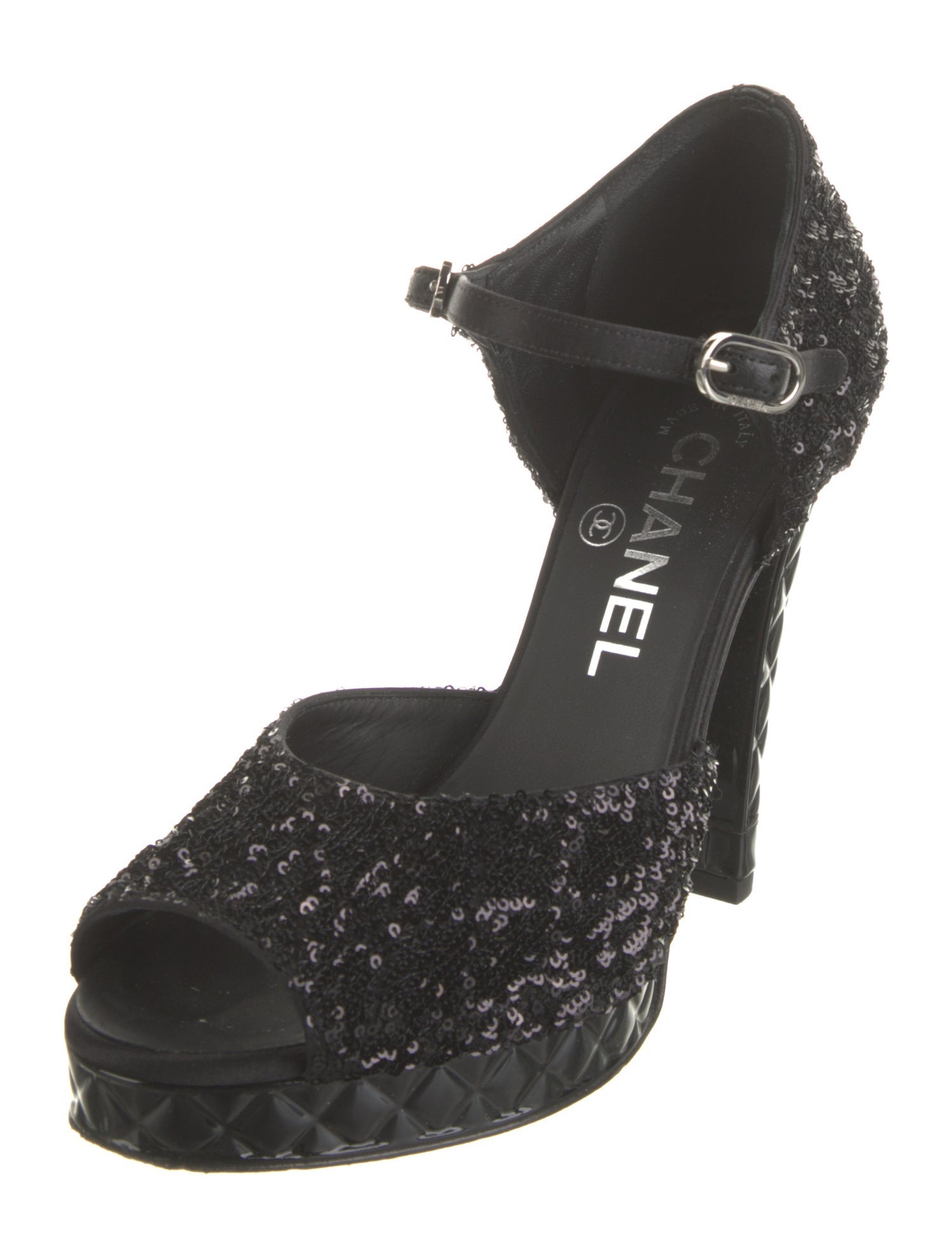 Chanel 2021 Interlocking CC Logo Sandals