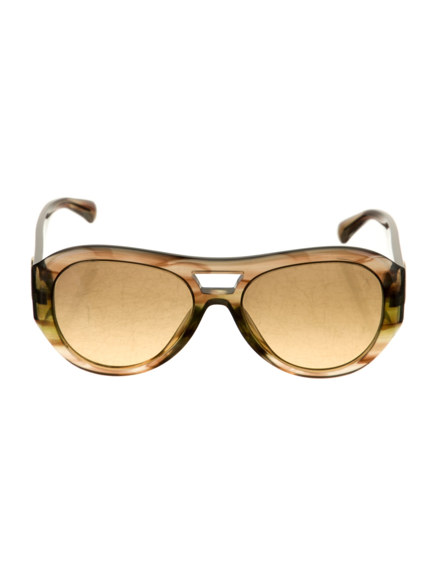 Chanel Interlocking CC Logo Aviator Sunglasses