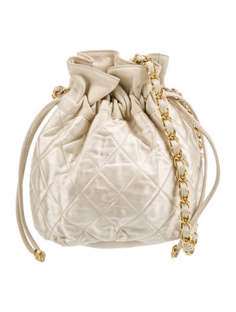 Chanel Quilted Drawstring Shoulder Bag