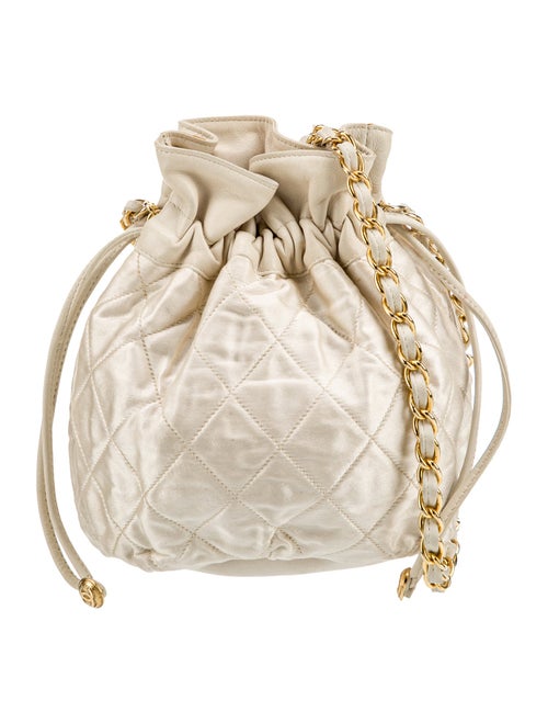 Chanel Quilted Drawstring Shoulder Bag