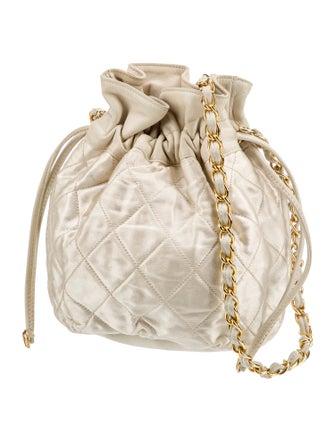 Chanel Quilted Drawstring Shoulder Bag