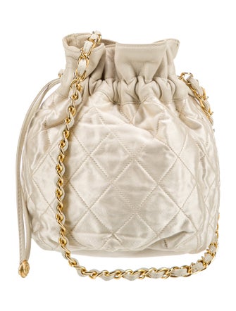 Chanel Quilted Drawstring Shoulder Bag