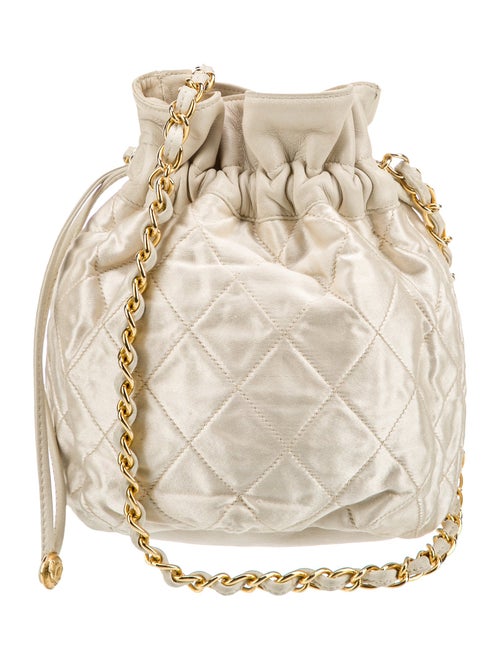 Chanel Quilted Drawstring Shoulder Bag