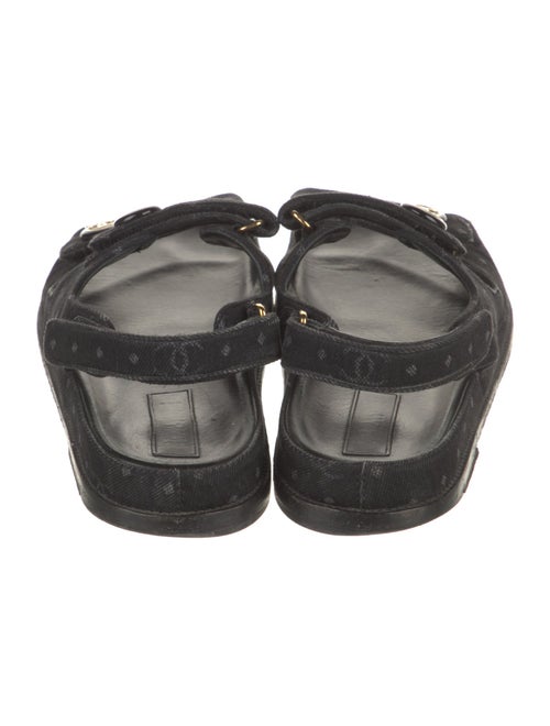 Chanel 2023 Interlocking CC Logo Slingback Sandals