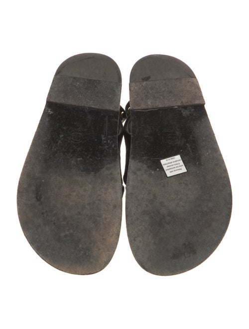 Chanel 2023 Interlocking CC Logo Slingback Sandals