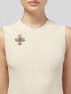 Chanel Faux Pearl & Enamel CC Cross Convertible Pendant Brooch