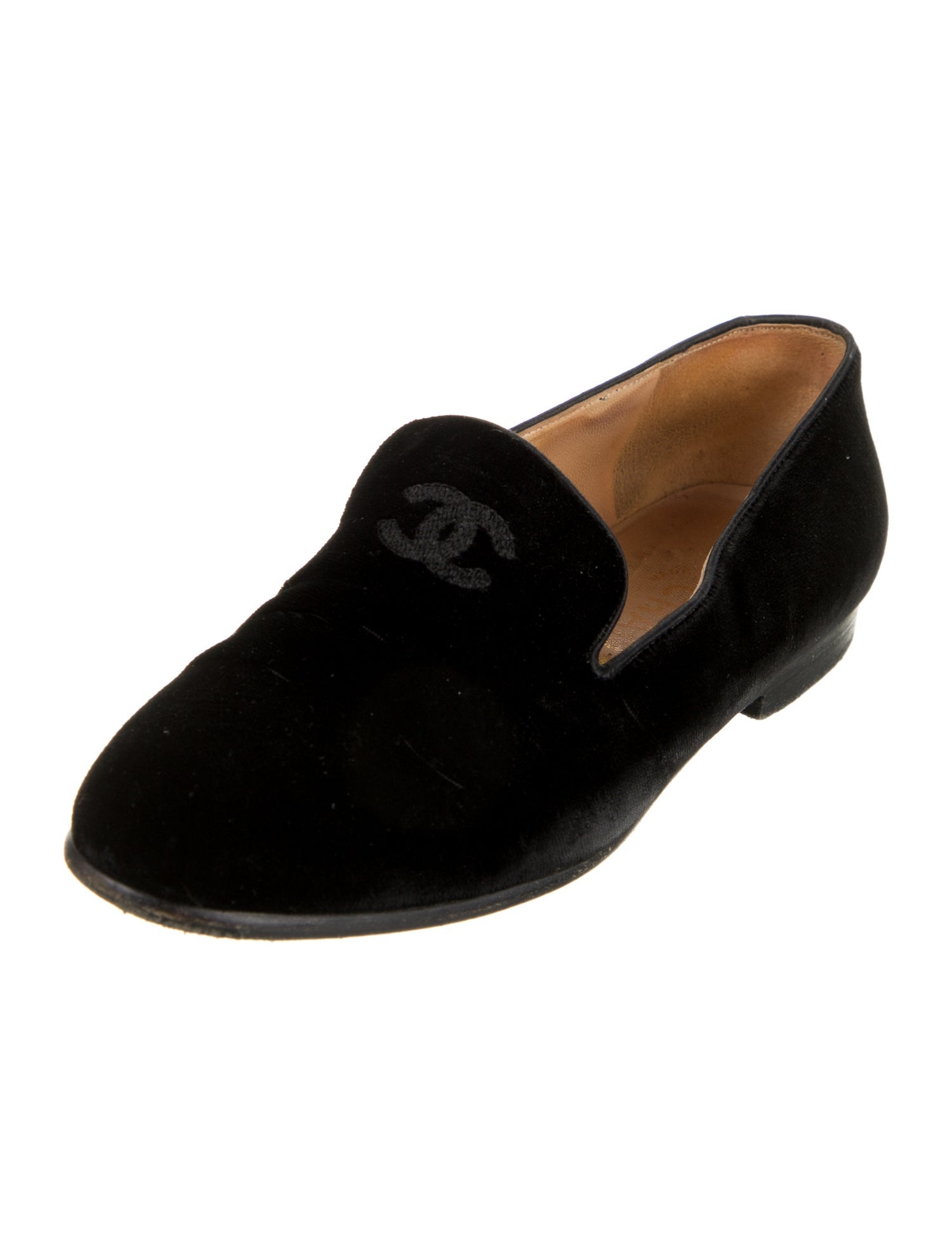 Chanel Vintage Interlocking CC Logo Loafers