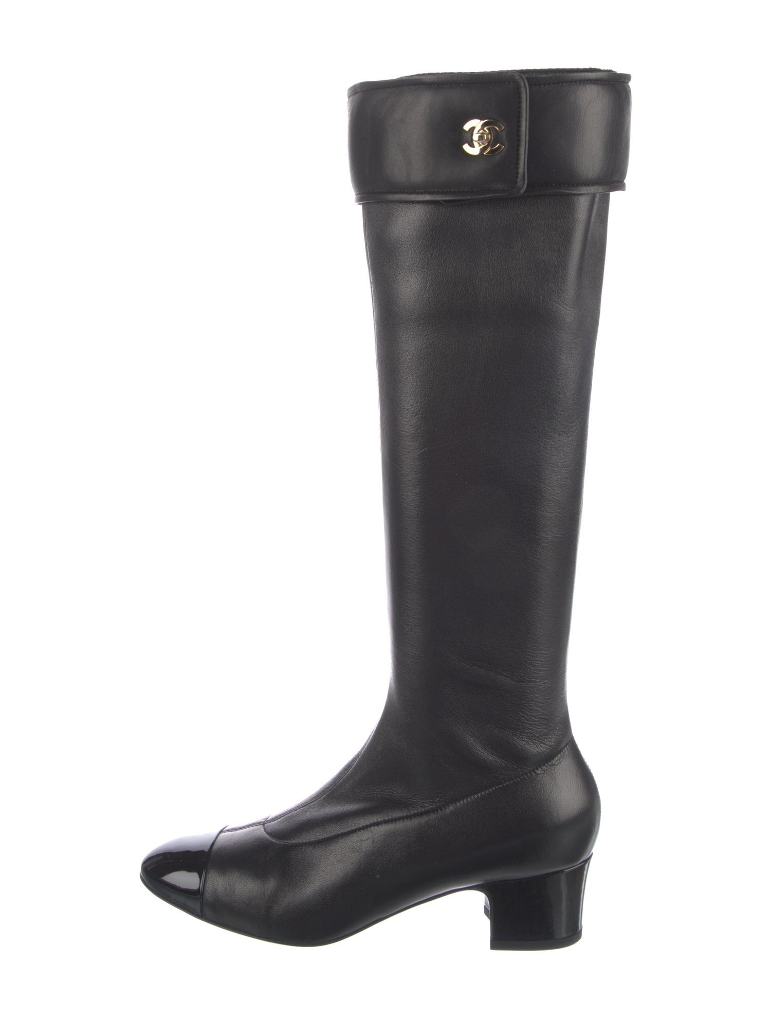 Chanel 2020 Interlocking CC Logo Riding Boots