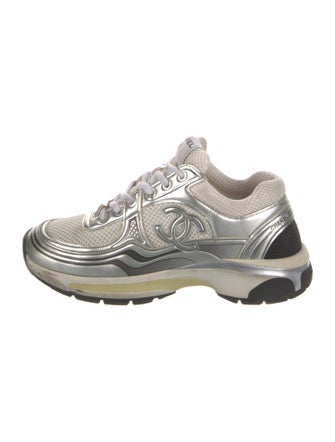 Chanel Interlocking CC Logo Mesh Chunky Sneakers