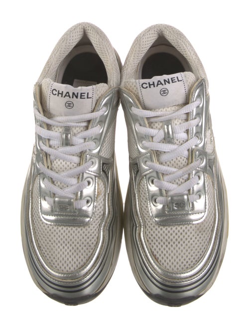 Chanel Interlocking CC Logo Mesh Chunky Sneakers