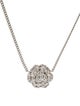 Chanel Strass CC Camellia Pendant Necklace