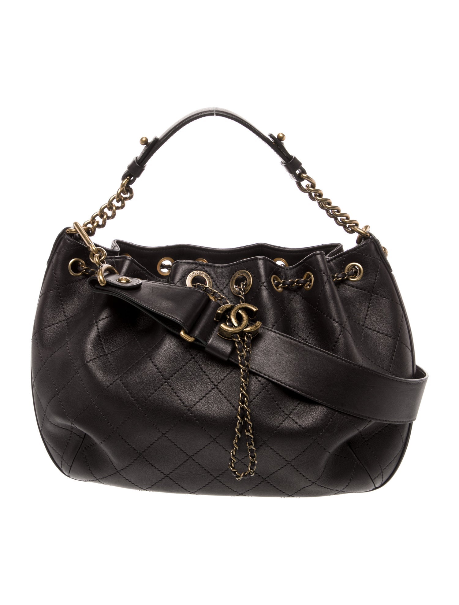 Chanel Paris-Rome Small Drawstring CC Bag