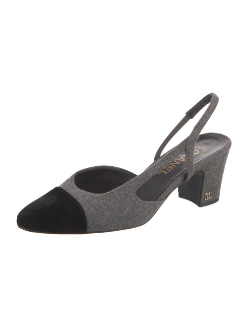 Chanel 2016 Interlocking CC Logo Slingback Pumps