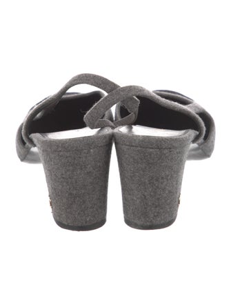 Chanel 2016 Interlocking CC Logo Slingback Pumps