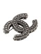 Chanel Textured Enamel CC Brooch