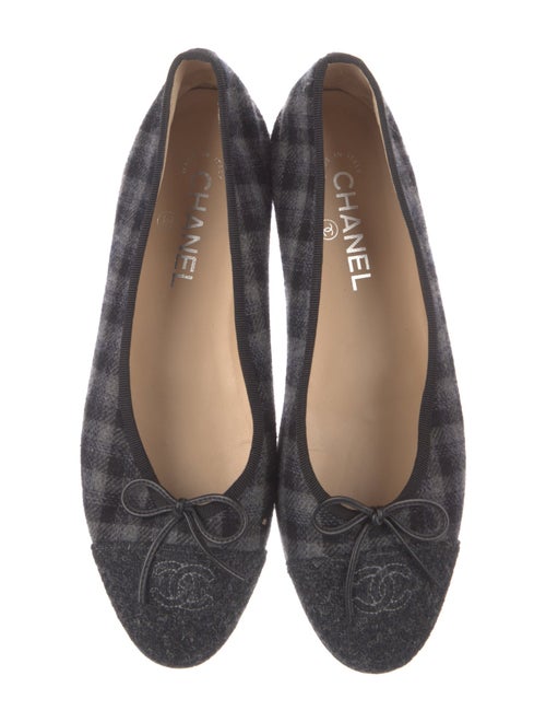 Chanel 2015 Interlocking CC Logo Ballet Flats
