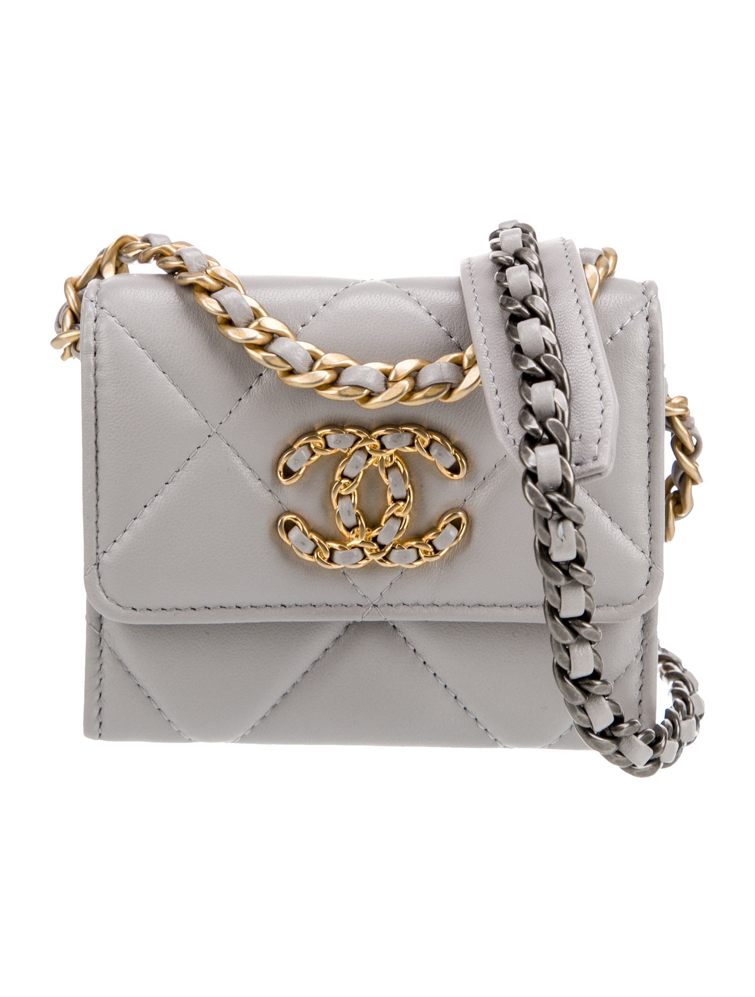 Chanel 19 Card Holder on Chain