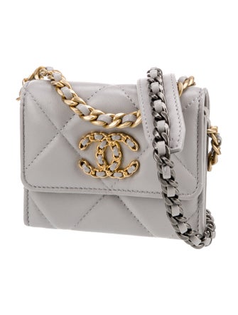 Chanel 19 Card Holder on Chain