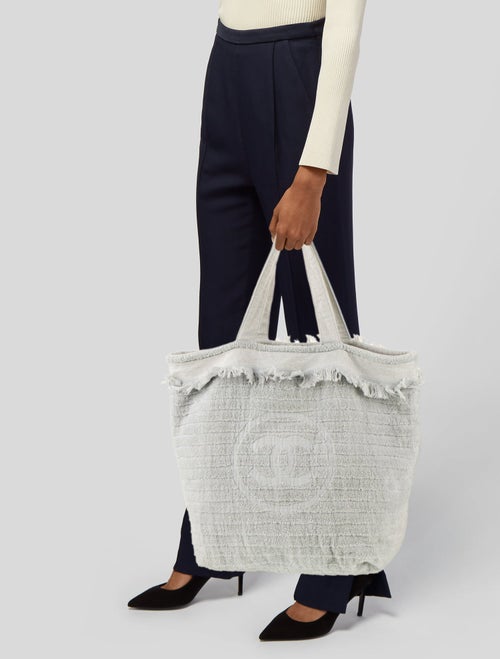 Chanel Terry CC Beach Tote w/ Pouch