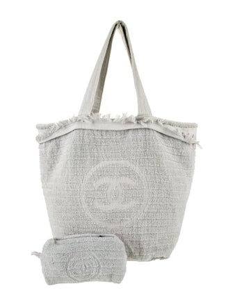 Chanel Terry CC Beach Tote w/ Pouch