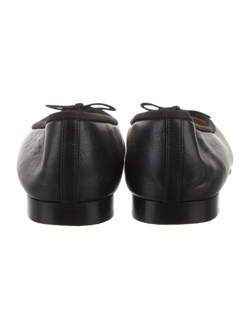 Chanel Interlocking CC Logo Leather Ballet Flats