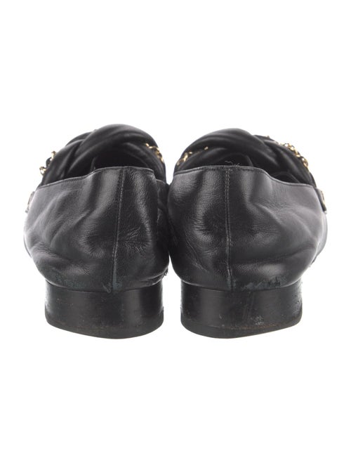 Chanel Interlocking CC Logo Leather Loafers