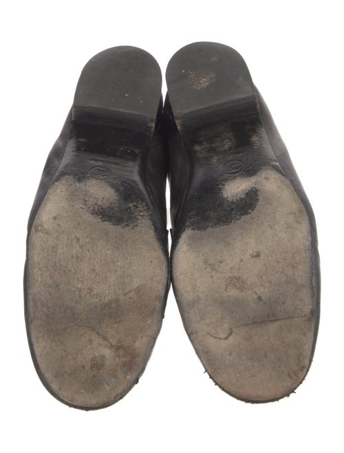 Chanel Interlocking CC Logo Leather Loafers