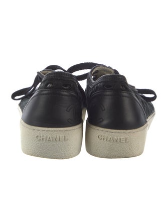 Chanel Interlocking CC Logo Cutout Accent Sneakers