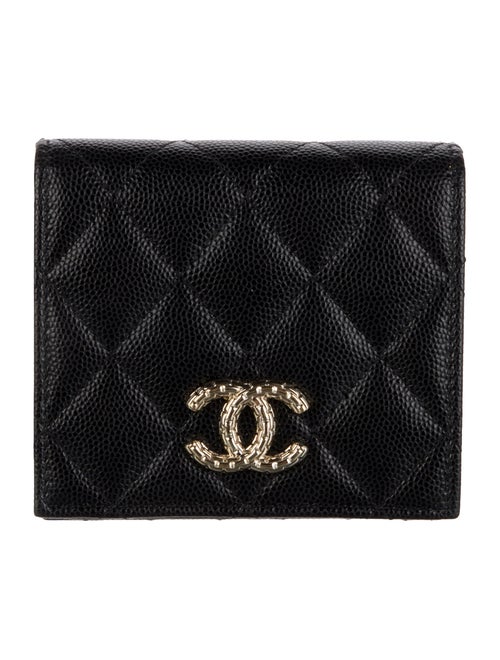 Chanel 2024 Interlocking CC Logo Compact Wallet