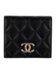 Chanel 2024 Interlocking CC Logo Compact Wallet