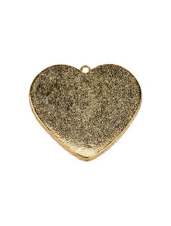 Chanel 2024 CC Denim Heart Keychain