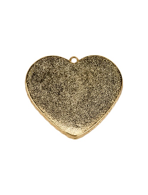 Chanel 2024 CC Denim Heart Keychain