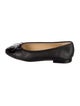 Chanel Interlocking CC Logo Lambskin Ballet Flats