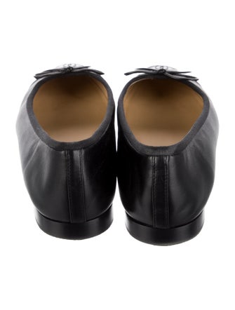 Chanel Interlocking CC Logo Lambskin Ballet Flats