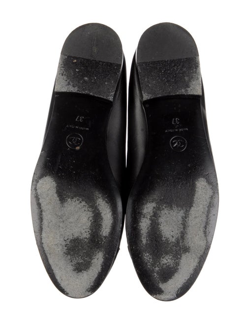 Chanel Interlocking CC Logo Lambskin Ballet Flats