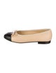 Chanel Interlocking CC Logo Lambskin Ballet Flats