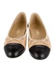 Chanel Interlocking CC Logo Lambskin Ballet Flats
