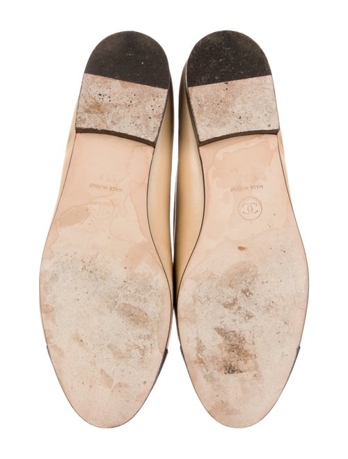Chanel Interlocking CC Logo Lambskin Ballet Flats